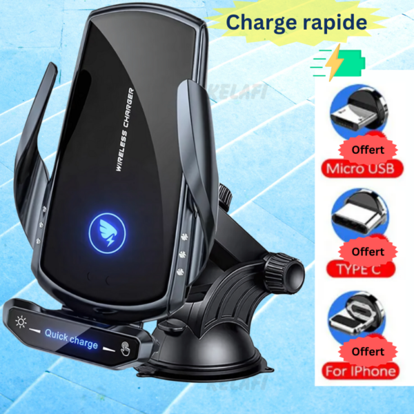 Chargeur adaptateur de voiture magnétique sans fil Chargeur adaptateur de voiture magnétique sans fil