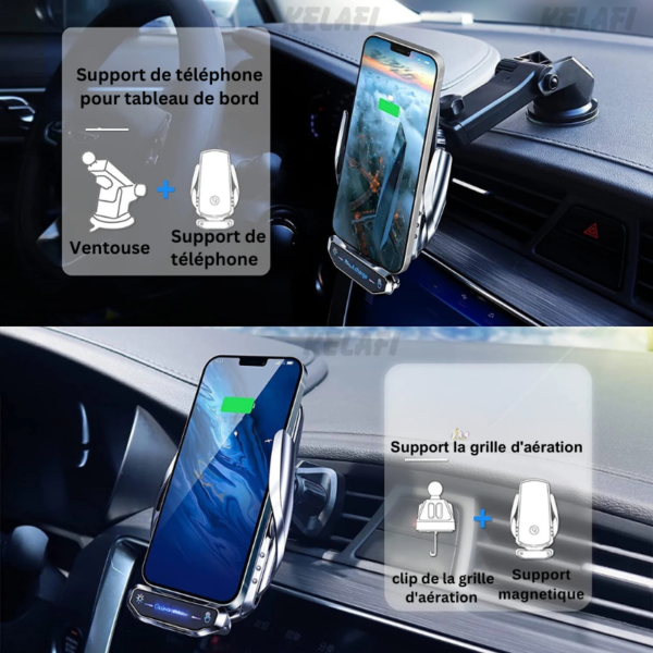 Chargeur de voiture magnétique sans fil