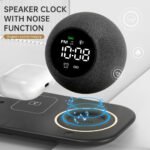 Multi Functional White Noise Ambient Light Alarm Clock Bluetooth Speaker